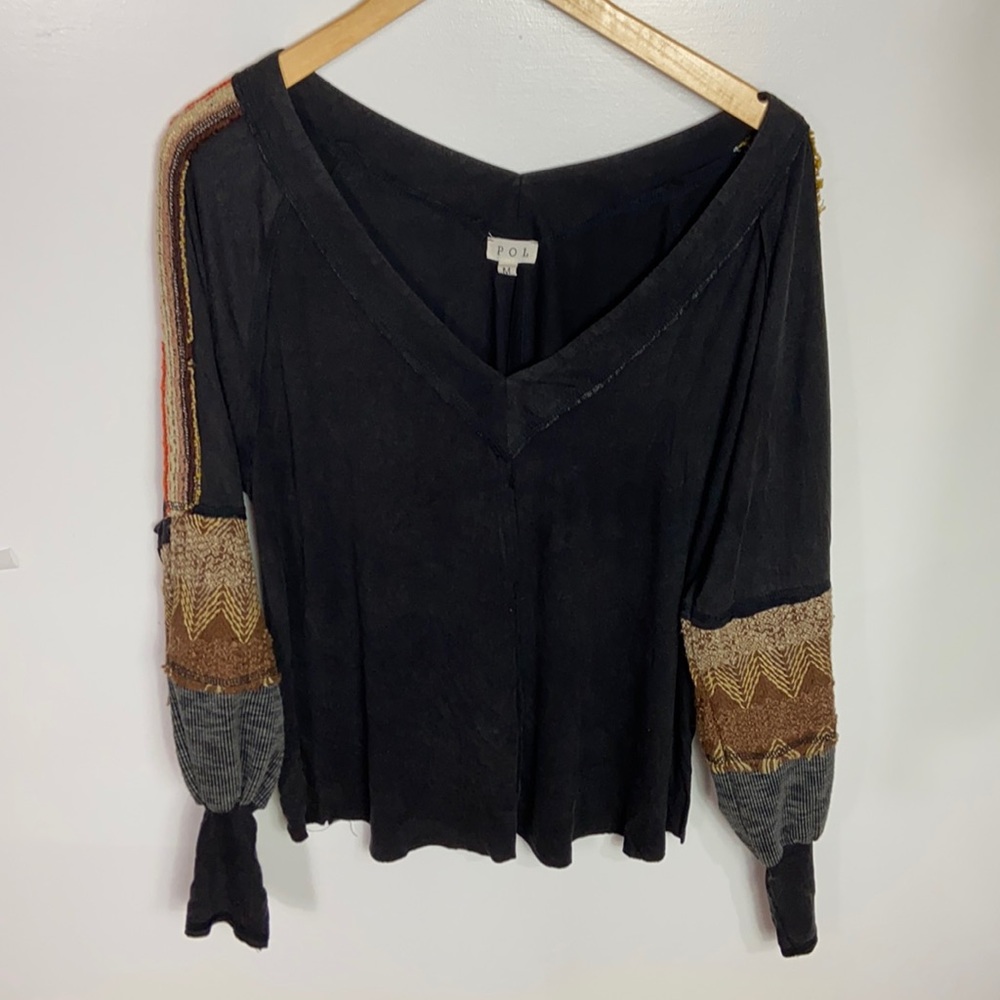 POL Boho deep v top